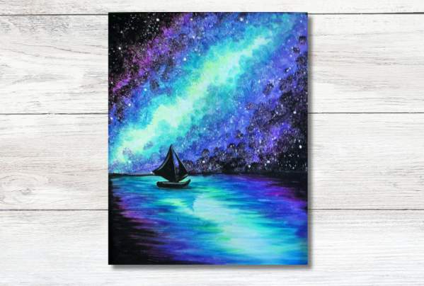 Black Light Paint and Sip Event