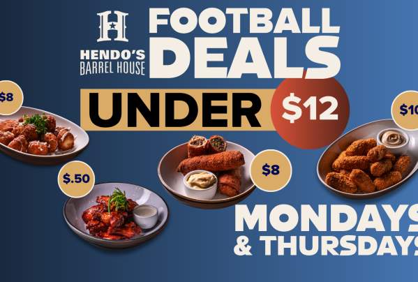 FOOTBALL at Hendo's Barrel house