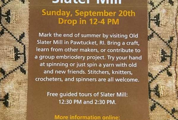 Crafternoon at Slater Mill