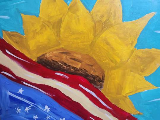 Painted Patriotic Quilt Squares