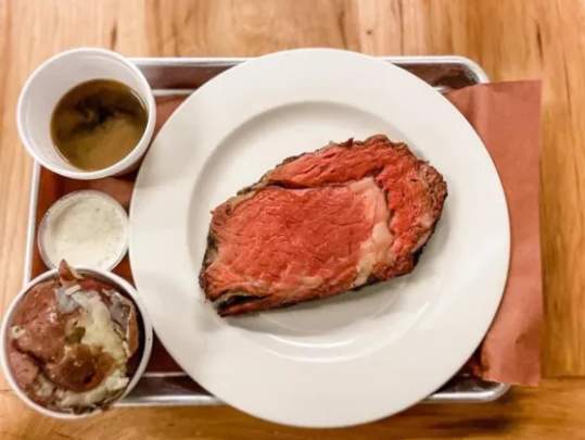 Friday Pecan Smoked Prime Rib Night at Monk's BBQ