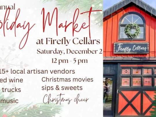3rd Annual Christmas Market at Firefly Cellars