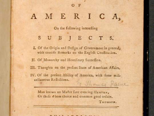 A Reading of Common Sense