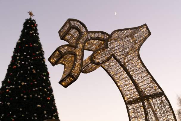 Holiday Glow on the Town Green