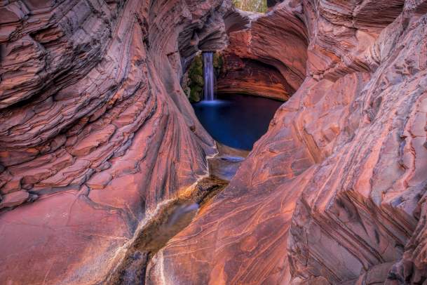 Landscape shot of Spa Pool, Hamersley Gorge in Karijini National Park