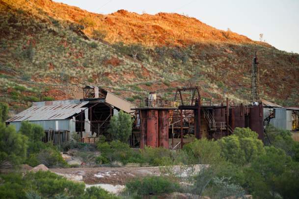Old buildings at Comet Gold Mine near Marble Bar in the Pilbara, Western Australia