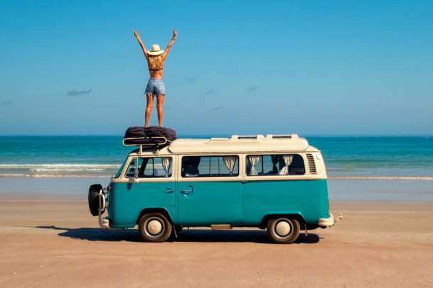 Combi on Cable Beach, Broome
