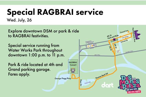 DART RAGBRAI service