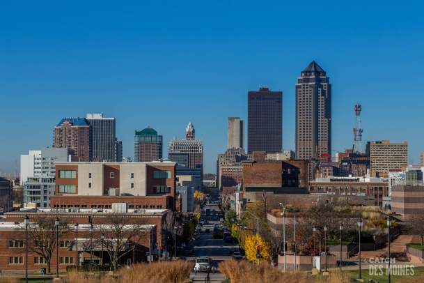 Downtown Des Moines skyline daytime