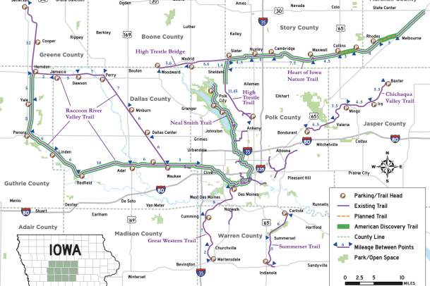 Catch Des Moines - Central Iowa Trails Map