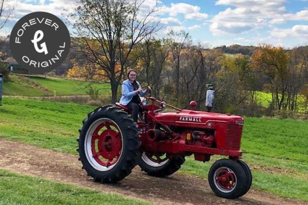 Antique Tractor Driving