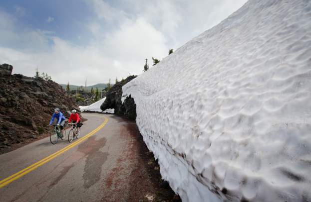 When is McKenzie Pass Hwy 242 Open for Cycling?