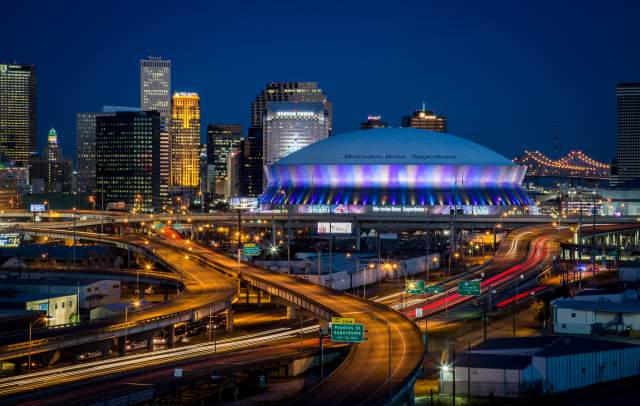Superdome at Night