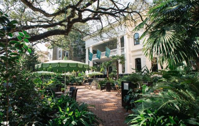 The courtyard at columns