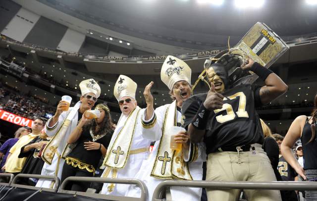 Saints Fans inside the Superdome