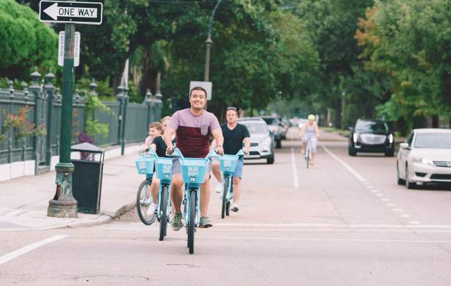 Biking in the Garden District