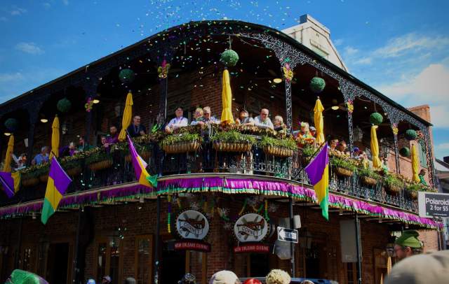 Bourbon Street Balcony Party for New Year's Eve
