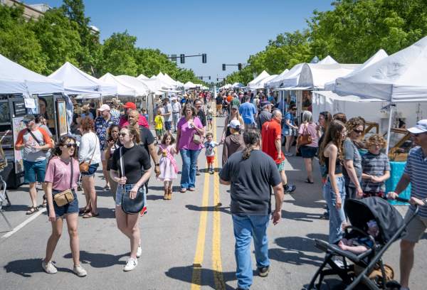 Street view of 2023 Arts Festival