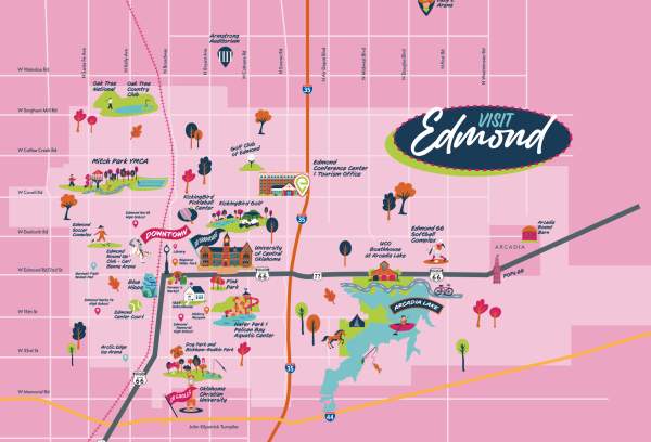 Edmond Attractions Map