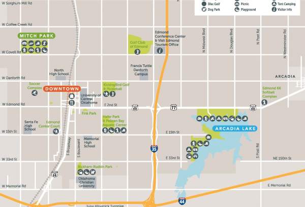 Map of Edmond