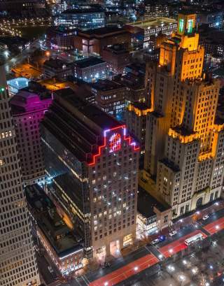 Skyline Bridges Night