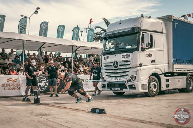 Strongman truck pull