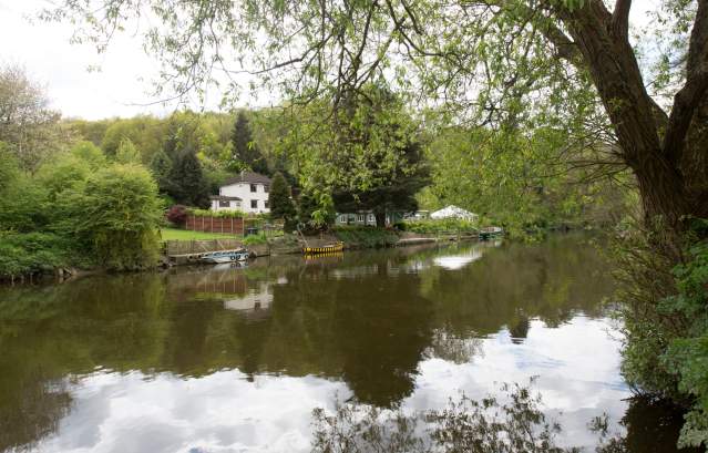 A view of the Beeses riverside pub on the banks of Conham River Park in East Bristol - credit Paul Box