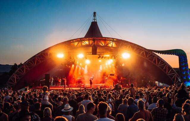 A view of the Valley Fest main stage at night - credit Valley Fest