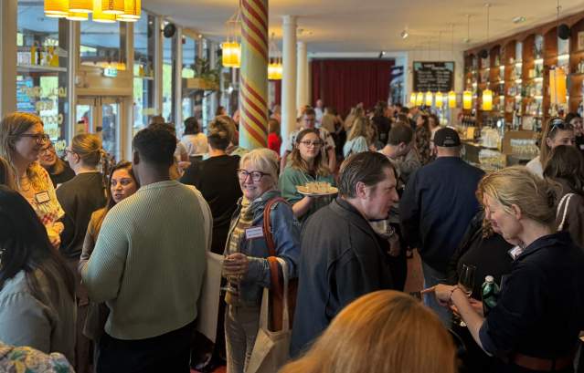 People talking at food and drink event - credit Visit West