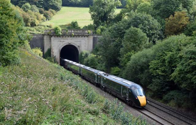 A GWR train entering Box Tunnel - Credit Phil Wakely