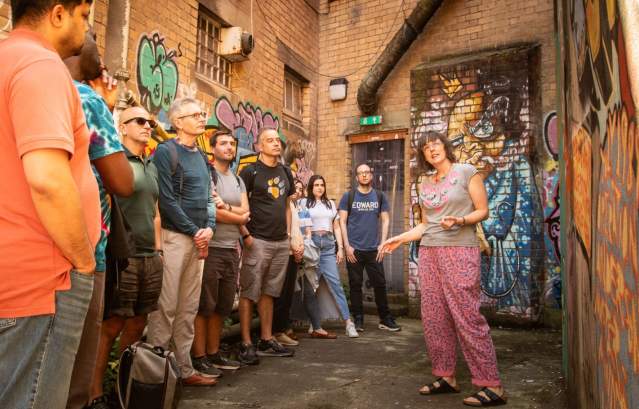 People on a tour with Graft