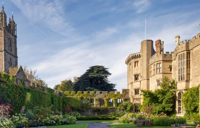 Thornbury Castle external garden view