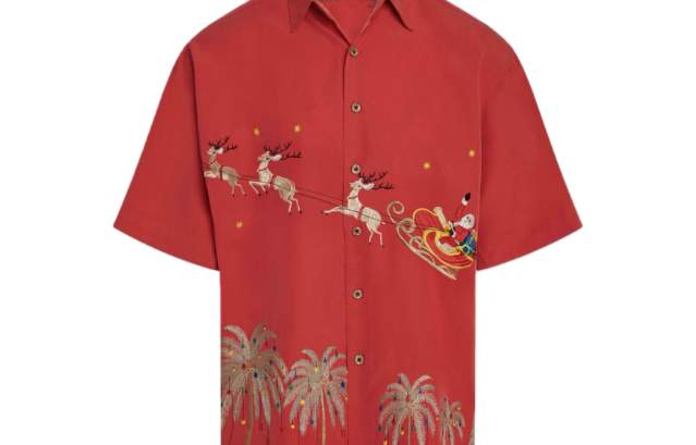 Bamboo Cay Christmas Button-Down