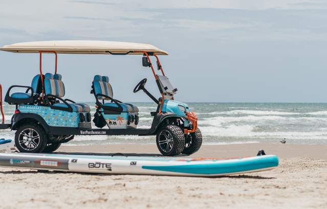 Golf Cart on the Beach
