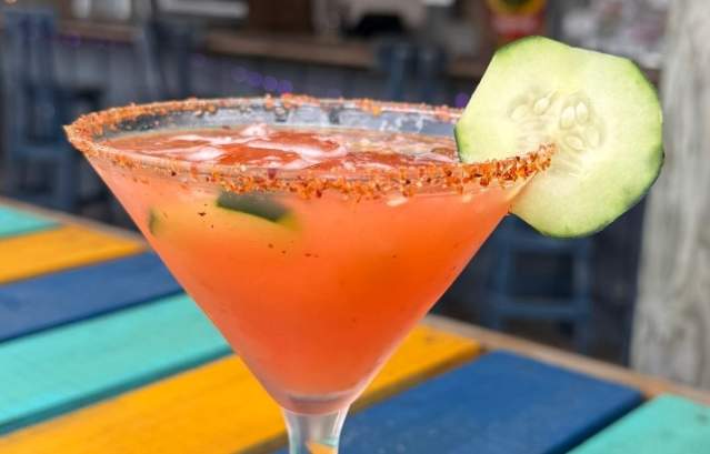 Castaways:Cucumber Watermelon Margarita