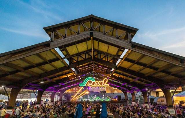 View of Red River Revel Arts Festival Main Pavilion