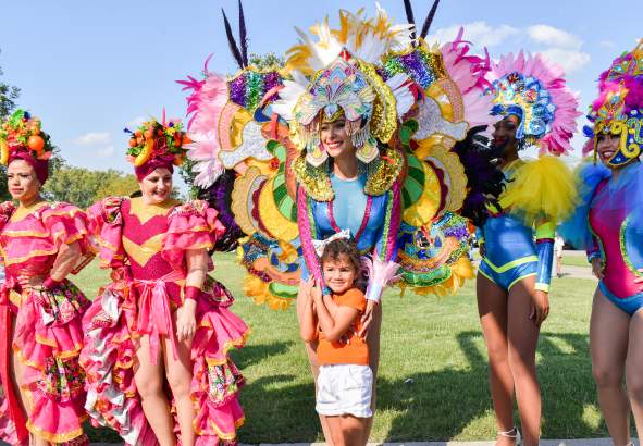 Performers at the Clarksville Hispanic Heritage Festival