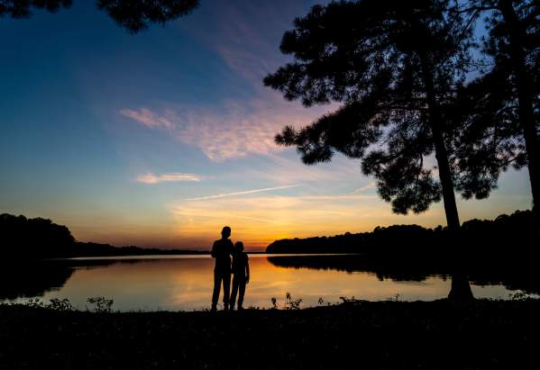 Sunset at the park