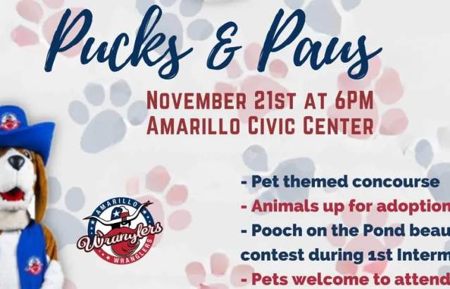 Pucks and Paws - Amarillo Wranglers @ Pucks and Paws - Amarillo Wranglers | Amarillo | Texas | United States