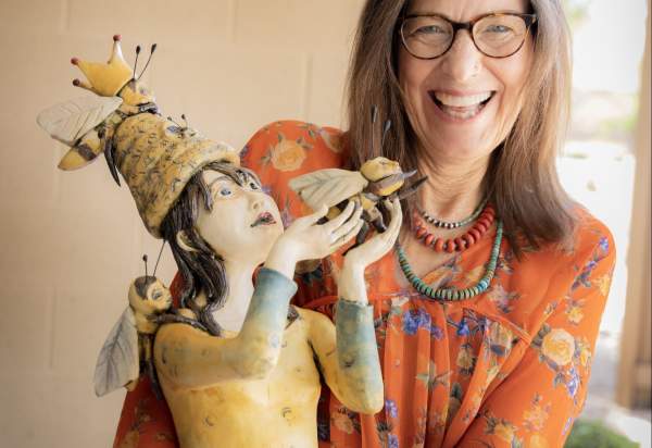 Ceramic Artist Sharon Albrektsen’s 'Bee Free' Sculpture Chosen for Cover of Hidden in the Hills Artist Directory