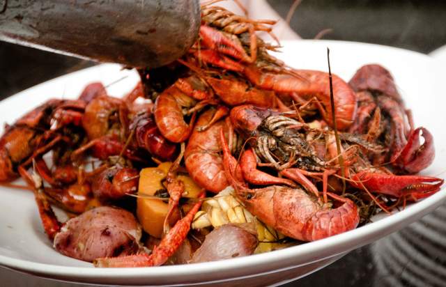 Crawfish in plate