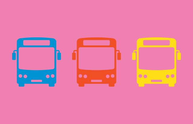 Graphic image of buses
