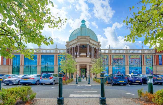 Frontage of a building f Trafford Palazzo