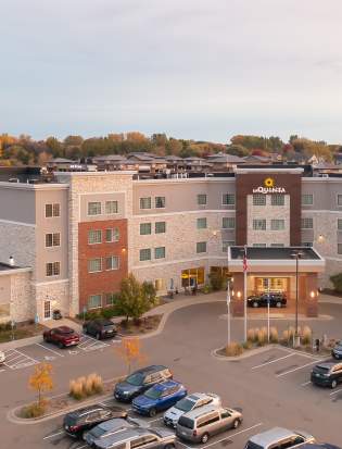Aerial view of La Quinta hotel in Woodbury