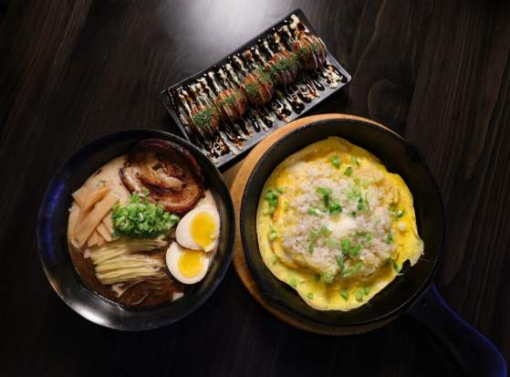 Overhead image of ramen from Tamashii in Norman, Oklahoma
