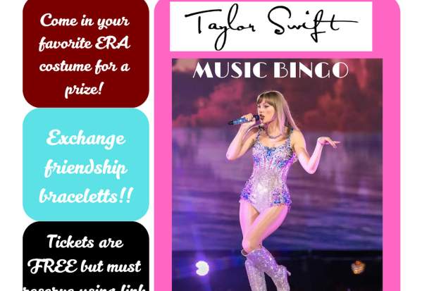 Taylor Swift Music Bingo