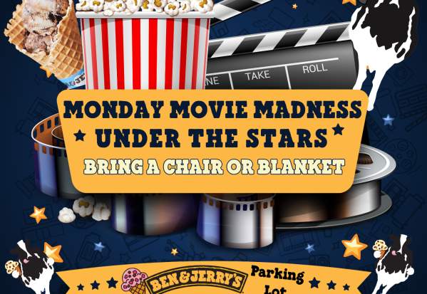 Monday Movie Madness-Free Movie in the Ben & Jerry's Parking Lot Davidson