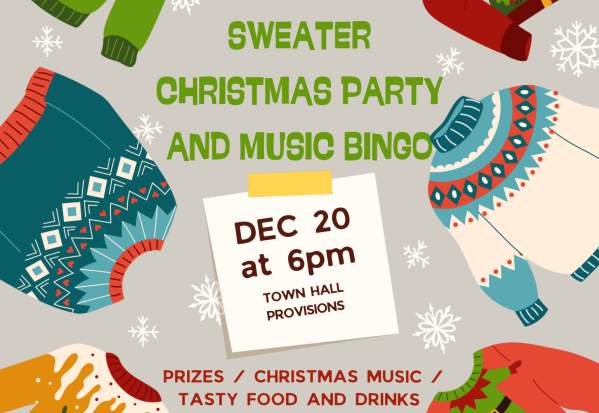 Ugly Sweater Party and Music Bingo