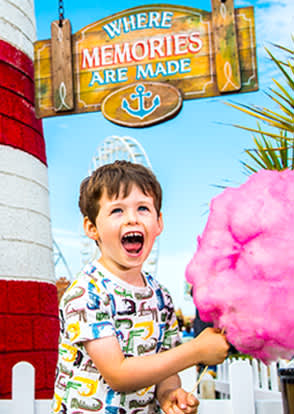 A little boy smiling