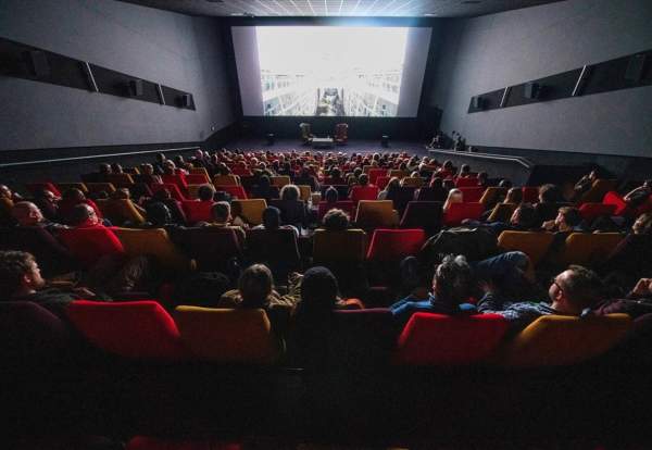 Screening inside a cinema room with audience at Bolton International Film Festival 2025